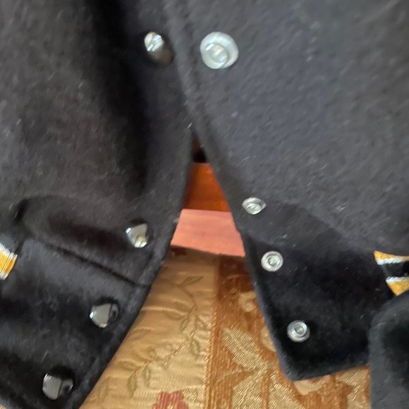 BVHS Blue Valley High School Women's Girls Letterman Letter Jacket - Picture 5 of 7